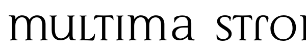 Multima Strong font preview